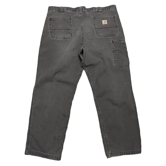 Carhartt Relaxed Fit Cargo Carpenter Designer Work Khaki Pants 38x30 - Picture 1 of 5